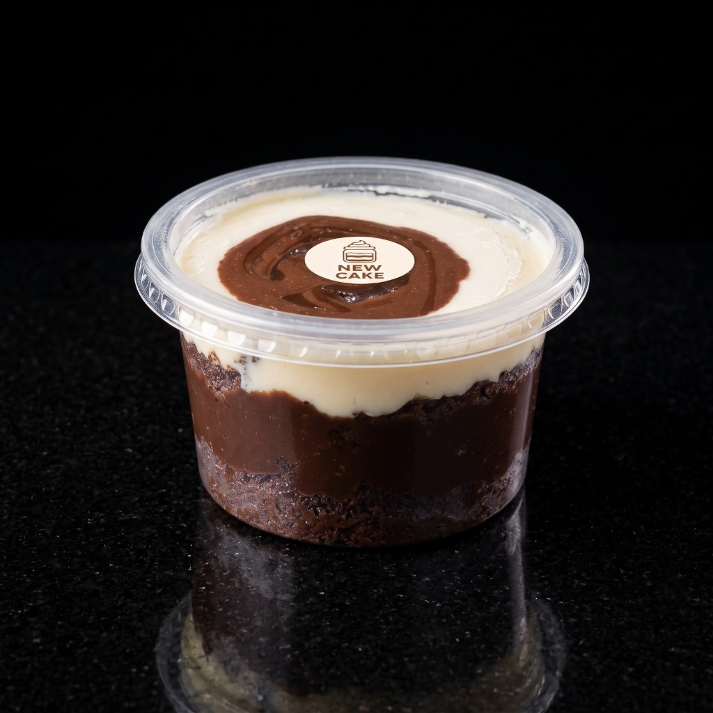 Foto Real do Bolo no Pote New Cake 250ml